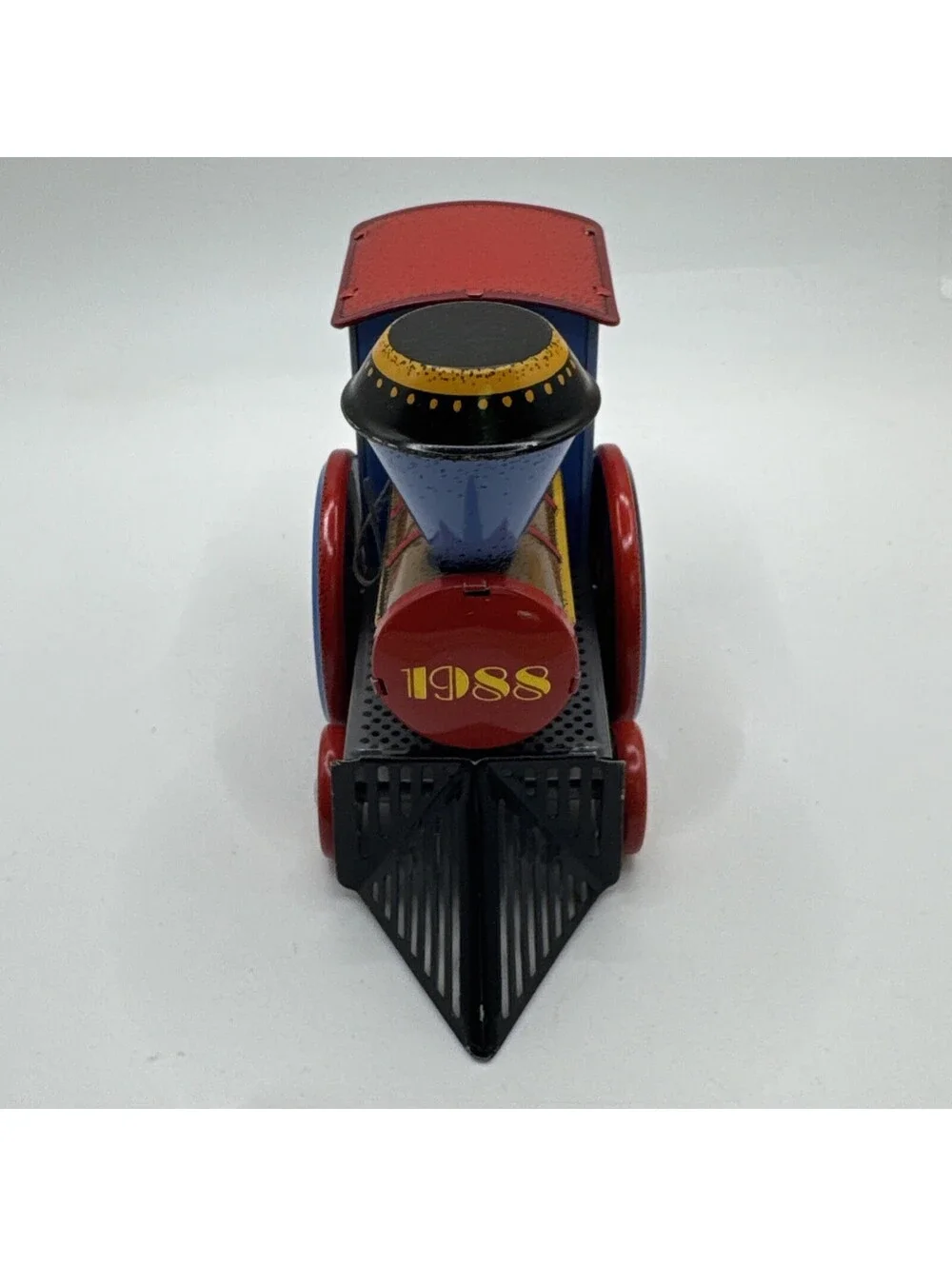 Vintage  1988 Tin Locomotive 7th Series Hallmark Christmas Ornament With Box